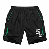 Men's Chicago White Sox Black Green Stripe MLB Shorts